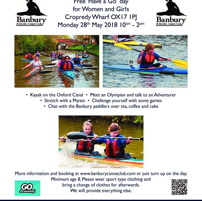 This Girl Can … Canoe Monday 28 May
